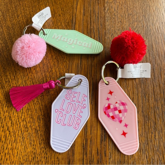 GIFTED 3 Keychains 💖 Self Love Club, Magical & Disco Ball Heart❣️🪩 - Picture 2 of 4